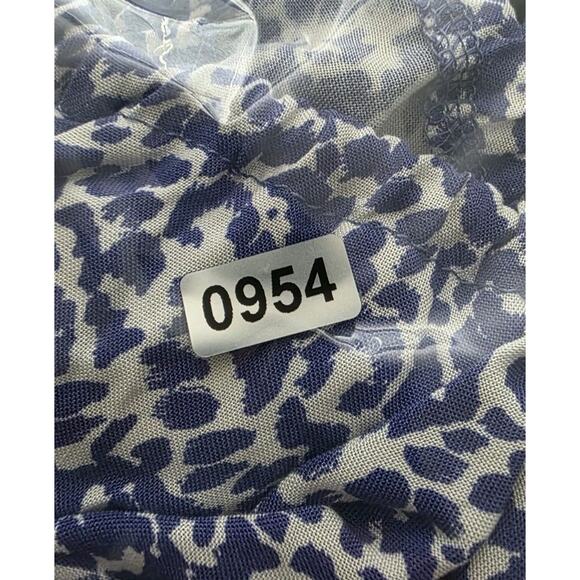 United colors of bennetton Peasant Women's Blouse Top Tie Neck Size Large NEW - Picture 14 of 14